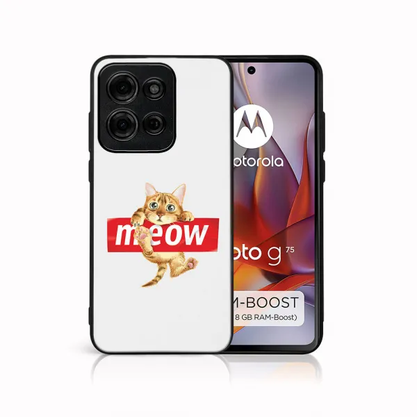 MY ART Ochranný kryt pre Motorola Moto G75 5G MEOW (183)