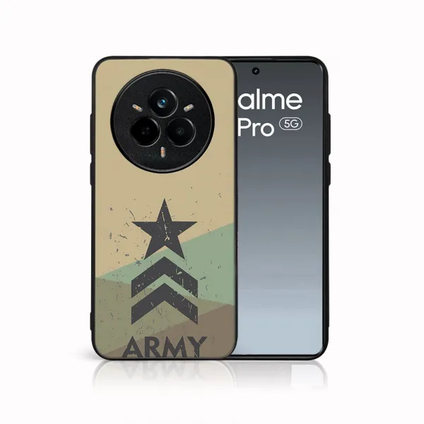 MY ART Ochranný kryt pre Realme 14 Pro+ 5G ARMY (236)