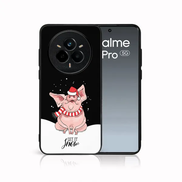MY ART Kryt s vianočným dizajnom Realme 14 Pro+ 5G LET IT SNOW (075)