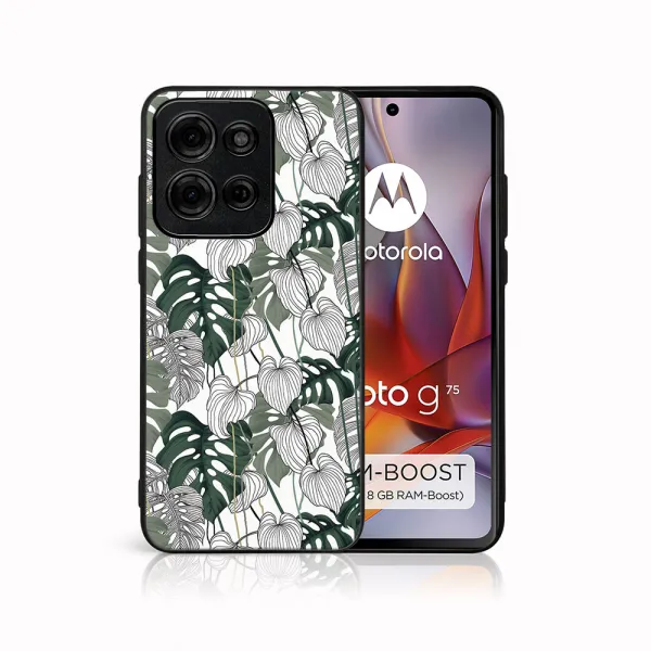 MY ART Ochranný kryt pre Motorola Moto G75 5G LEAF (175)