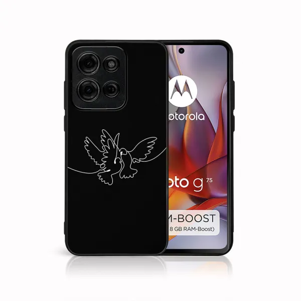 MY ART Ochranný kryt pre Motorola Moto G75 5G WHITE DOVE (195)
