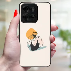 MY ART Ochranný kryt pre Motorola Moto G75 5G WOMAN (197)
