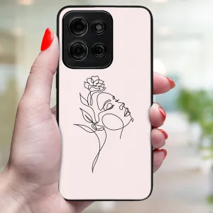 MY ART Ochranný kryt pre Motorola Moto G75 5G ROSE GIRL (198)