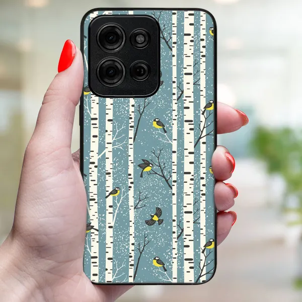 MY ART Kryt s vianočným dizajnom Motorola Moto G75 5G BIRCH (072)