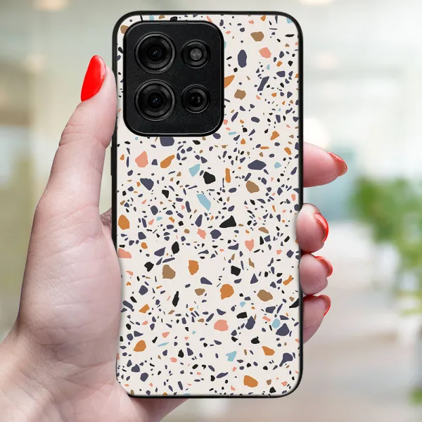 MY ART Ochranný kryt pre Motorola Moto G75 5G BEIGE TERRAZZO (162)