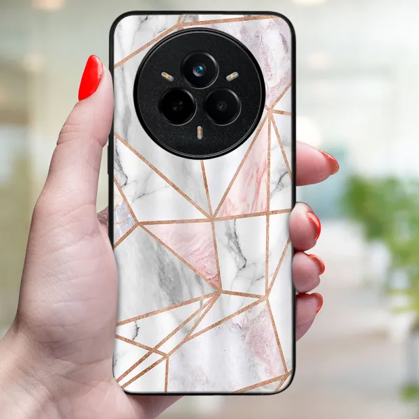 MY ART Ochranný kryt pre Realme 14 Pro+ 5G PINK MARBLE (143)