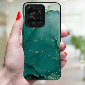 MY ART Ochranný kryt pre Motorola Moto G75 5G GREEN MARBLE (145)