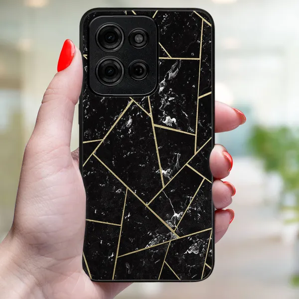 MY ART Ochranný kryt pre Motorola Moto G75 5G POLYGONAL (150)