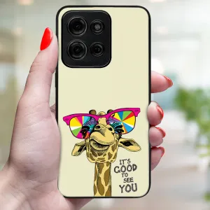 MY ART Ochranný kryt pre Motorola Moto G75 5G GIRAFFE (180)