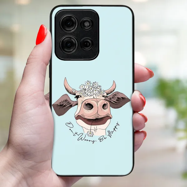 MY ART Ochranný kryt pre Motorola Moto G75 5G HAPPY COW (181)