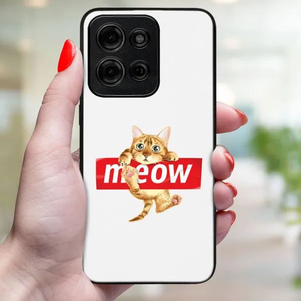 MY ART Ochranný kryt pre Motorola Moto G75 5G MEOW (183)