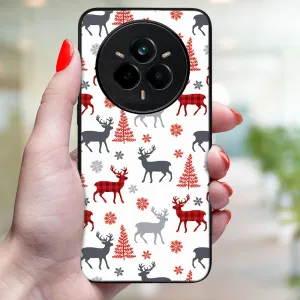 MY ART Kryt s vianočným dizajnom Realme 14 Pro+ 5G DEER (068)