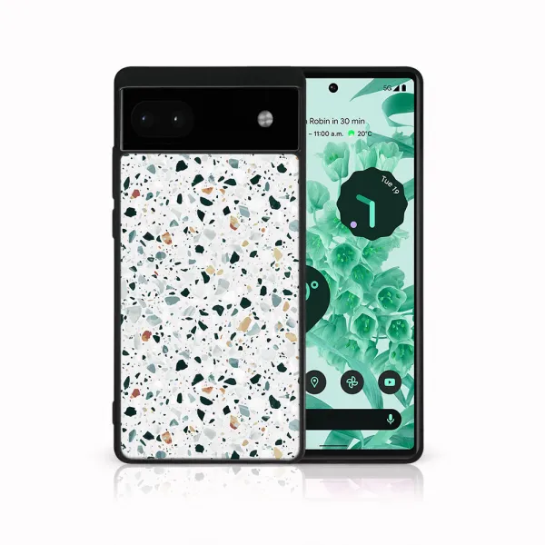 MY ART Ochranný kryt pre Google Pixel 6a GREY TERRAZZO (163)