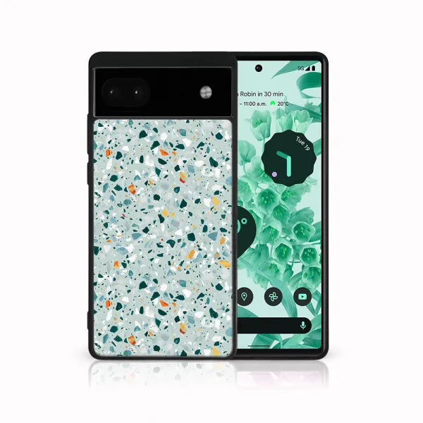 MY ART Ochranný kryt pre Google Pixel 6a BLUE TERRAZZO (164)