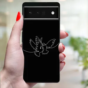 MY ART Ochranný kryt pre Google Pixel 6a WHITE DOVE (195)