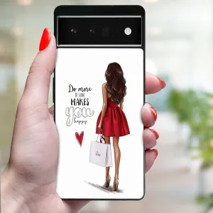 MY ART Ochranný kryt pre Google Pixel 6a RED DRESS (137)