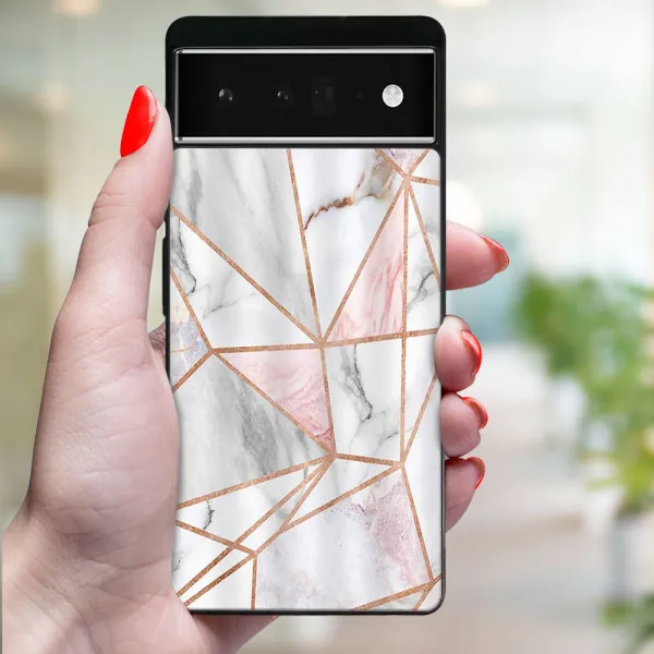 MY ART Ochranný kryt pre Google Pixel 6a PINK MARBLE (143)