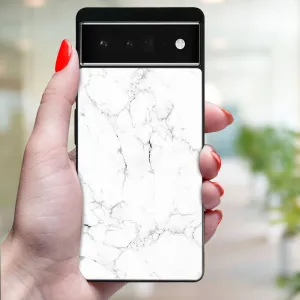 MY ART Ochranný kryt pre Google Pixel 6a WHITE MARBLE (144)