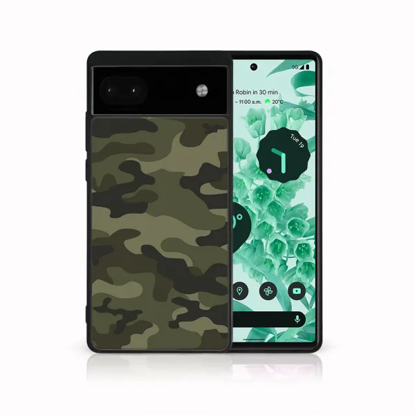 MY ART Ochranný kryt pre Google Pixel 6a GREEN CAMO (235)