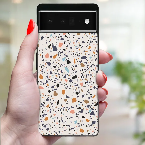 MY ART Ochranný kryt pre Google Pixel 6a BEIGE TERRAZZO (162)