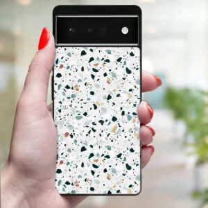 MY ART Ochranný kryt pre Google Pixel 6a GREY TERRAZZO (163)