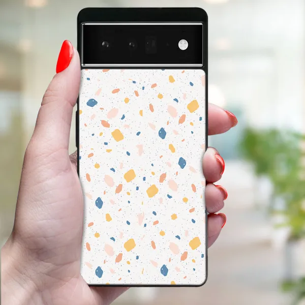 MY ART Ochranný kryt pre Google Pixel 6a ORANGE TERRAZZO (165)