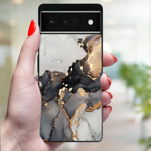 MY ART Ochranný kryt pre Google Pixel 6a GREY MARBLE (140)