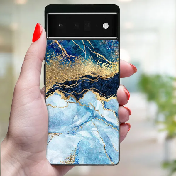 MY ART Ochranný kryt pre Google Pixel 6a BLUE MARBLE (141)