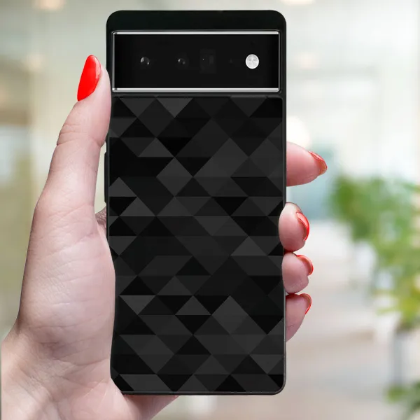 MY ART Ochranný kryt pre Google Pixel 6a BLACK TRIANGLES (232)