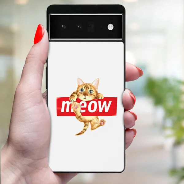 MY ART Ochranný kryt pre Google Pixel 6a MEOW (183)