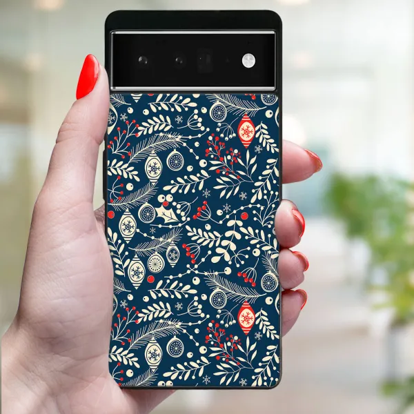 MY ART Kryt s vianočným dizajnom Google Pixel 6a MISTLETOE (070)