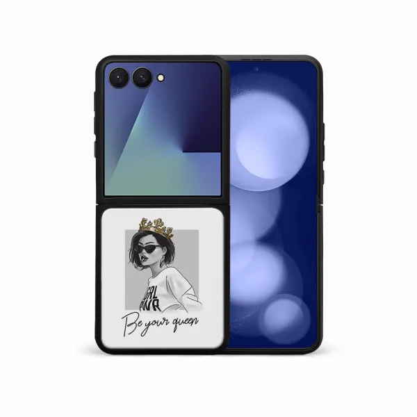 MY ART Ochranný kryt pre Samsung Galaxy Z Flip7 5G QUEEN (139)