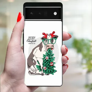 MY ART Kryt s vianočným dizajnom Google Pixel 6a MERRY CHRISTMAS (074)