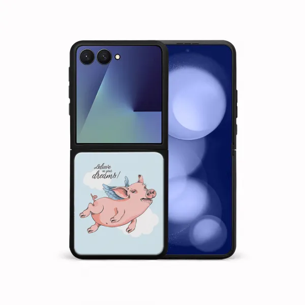 MY ART Ochranný kryt pre Samsung Galaxy Z Flip7 5G PIG (186)