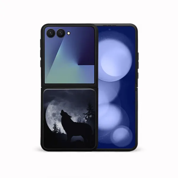 MY ART Ochranný kryt pre Samsung Galaxy Z Flip7 5G WOLF (247)