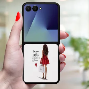 MY ART Ochranný kryt pre Samsung Galaxy Z Flip7 5G RED DRESS (137)