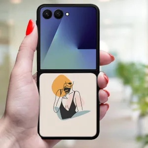 MY ART Ochranný kryt pre Samsung Galaxy Z Flip7 5G WOMAN (197)