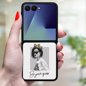 MY ART Ochranný kryt pre Samsung Galaxy Z Flip7 5G QUEEN (139)