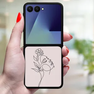 MY ART Ochranný kryt pre Samsung Galaxy Z Flip7 5G ROSE GIRL (198)