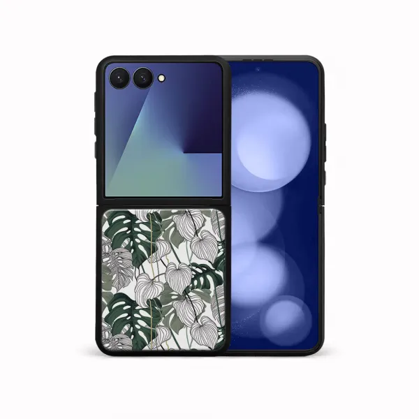 MY ART Ochranný kryt pre Samsung Galaxy Z Flip7 5G LEAF (175)