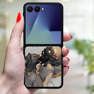 MY ART Ochranný kryt pre Samsung Galaxy Z Flip7 5G GREY MARBLE (140)
