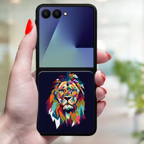 MY ART Ochranný kryt pre Samsung Galaxy Z Flip7 5G LION (246)