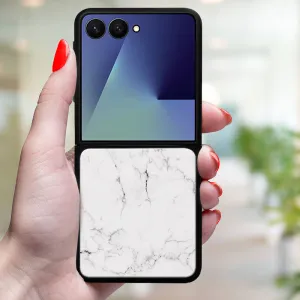 MY ART Ochranný kryt pre Samsung Galaxy Z Flip7 5G WHITE MARBLE (144)