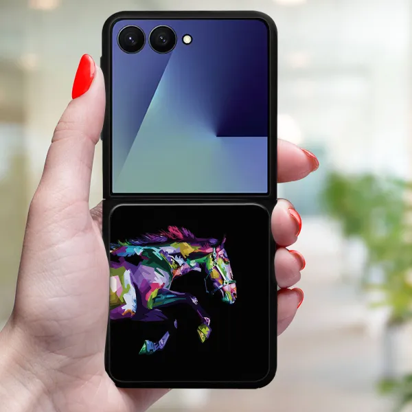 MY ART Ochranný kryt pre Samsung Galaxy Z Flip7 5G HORSE (249)