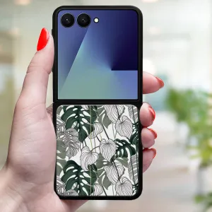 MY ART Ochranný kryt pre Samsung Galaxy Z Flip7 5G LEAF (175)