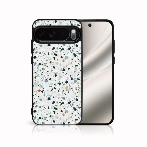 MY ART Ochranný kryt pre Google Pixel 10 / Pixel 10 Pro GREY TERRAZZO (163)