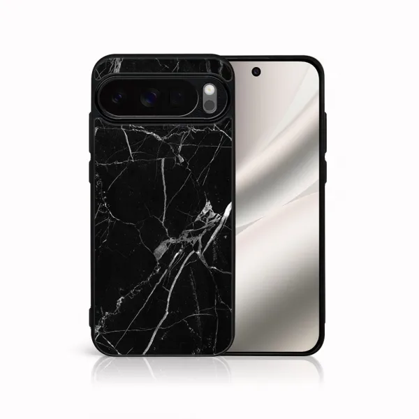 MY ART Ochranný kryt pre Google Pixel 10 / Pixel 10 Pro BLACK MARBLE (142)