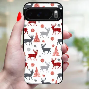 MY ART Kryt s vianočným dizajnom Google Pixel 10 / Pixel 10 Pro DEER (068)