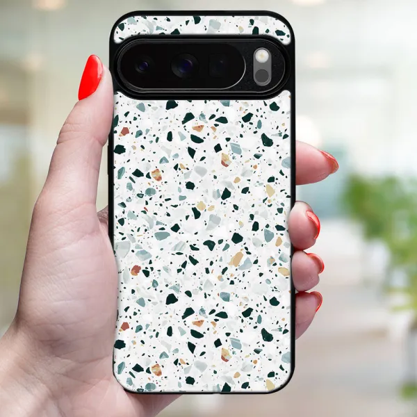 MY ART Ochranný kryt pre Google Pixel 10 / Pixel 10 Pro GREY TERRAZZO (163)