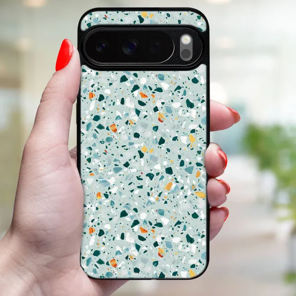 MY ART Ochranný kryt pre Google Pixel 10 / Pixel 10 Pro BLUE TERRAZZO (164)